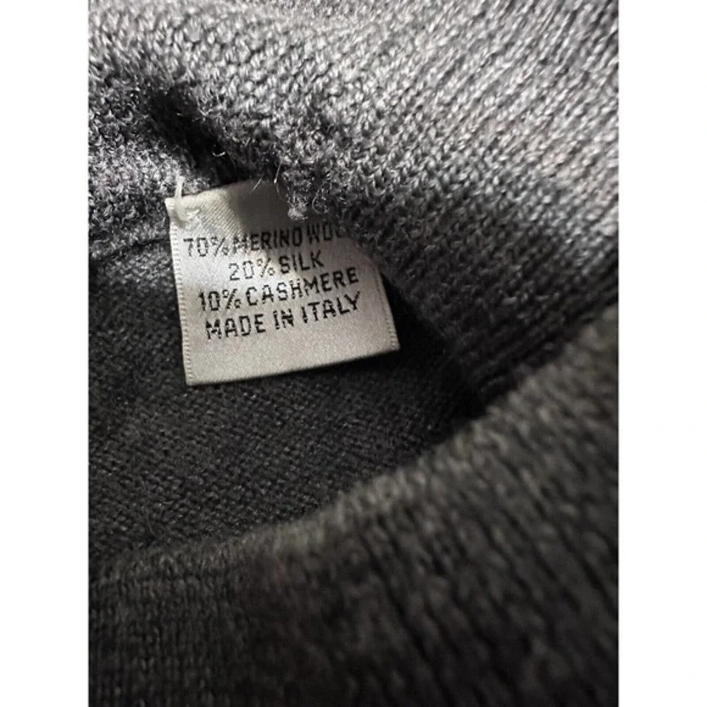 Tricots St Raphael Platinum Gray sweater‎ Merino Wool Silk-Cashmere Men’s large